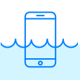 mobile phone in liquid (water damage)